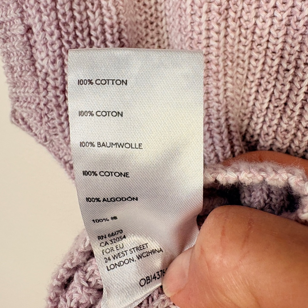 Free People Pink Freya Sweater Ribbed Cotton Short Sleeve with Pocket - Picture 6 of 8